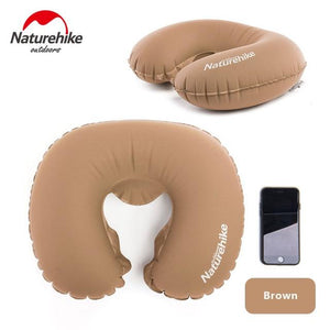 Travel Pillow Portable Folding Air Inflatable Pillow Ultral Light Travel Necessity