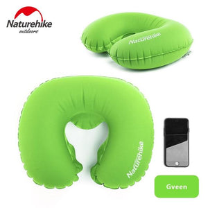 Travel Pillow Portable Folding Air Inflatable Pillow Ultral Light Travel Necessity