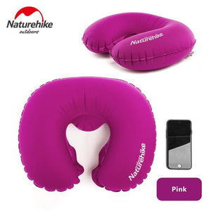 Travel Pillow Portable Folding Air Inflatable Pillow Ultral Light Travel Necessity