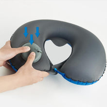 Load image into Gallery viewer, Press Inflatable Pillow Travel Air Neck Pillow Comfortable Cervical Pillows Sleep Folding