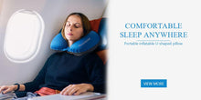 Load image into Gallery viewer, Press Inflatable Pillow Travel Air Neck Pillow Comfortable Cervical Pillows Sleep Folding