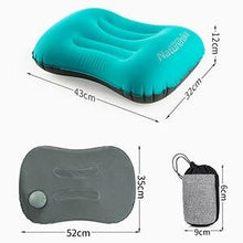 Load image into Gallery viewer, Portable Inflatable Air Pillow Neck  Pillow Waist Pads For Travel Rest Plane Flight