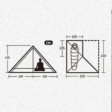 Load image into Gallery viewer, Minaret Hiking Camping Tent Ultra-light Camping Tents For One Person With Mat