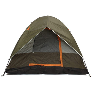 Windbreak Camping Tent 3-4 Person Dual Layer Waterproof Open Anti UV Tourist Tents