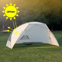 Load image into Gallery viewer, Gnie Beach Tarp With Poles Outdoor Camping Tent Sun Shelter Awning UPF40 3 Persons