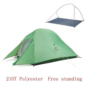 Upgraded Cloud Up 2 Ultralight Tent Free Standing 20D Fabric Camping Tents For 2 Person With free Mat