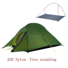 Load image into Gallery viewer, Upgraded Cloud Up 2 Ultralight Tent Free Standing 20D Fabric Camping Tents For 2 Person With free Mat