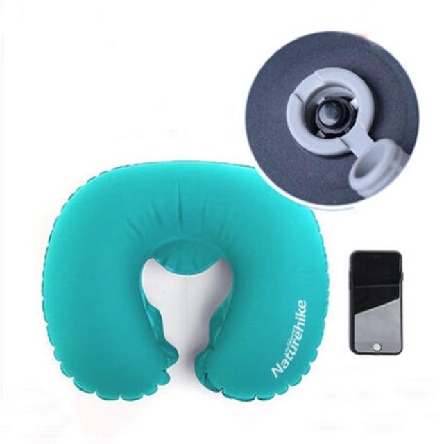 Travel Pillow Portable Folding Air Inflatable Pillow Ultral Light Travel Necessity