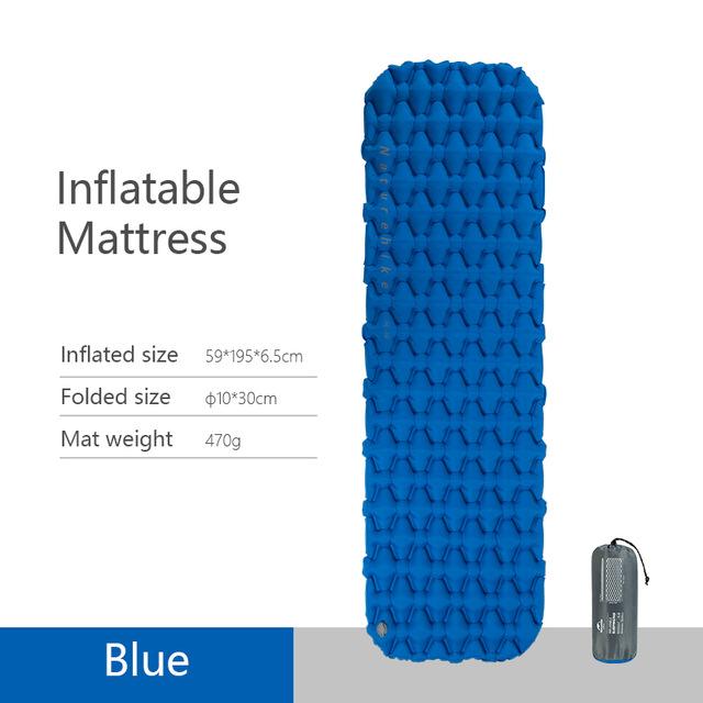 Nylon TPU Sleeping Pad Lightweight Moisture-proof Air Mattress Portable Inflatable Mattress Camping Mat