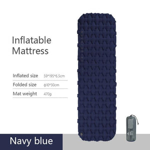 Nylon TPU Sleeping Pad Lightweight Moisture-proof Air Mattress Portable Inflatable Mattress Camping Mat