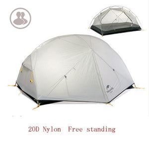 3 Season  Mongar  Camping Tent 20D Nylon Fabic Double Layer Waterproof Tent for 2 Persons