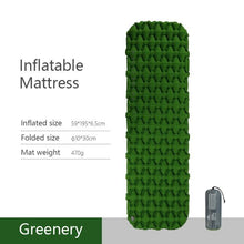 Load image into Gallery viewer, Nylon TPU Sleeping Pad Lightweight Moisture-proof Air Mattress Portable Inflatable Mattress Camping Mat