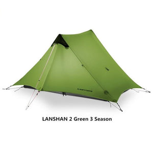 Ultralight Camping Tent 2 Person Professional 15D Silnylon Rodless Tent