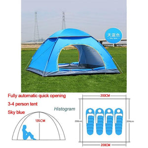 Ultralight Easy Open Camping Tents 2-3-4 person