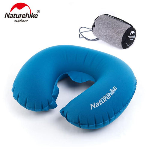 Travel Pillow Portable Folding Air Inflatable Pillow Ultral Light Travel Necessity